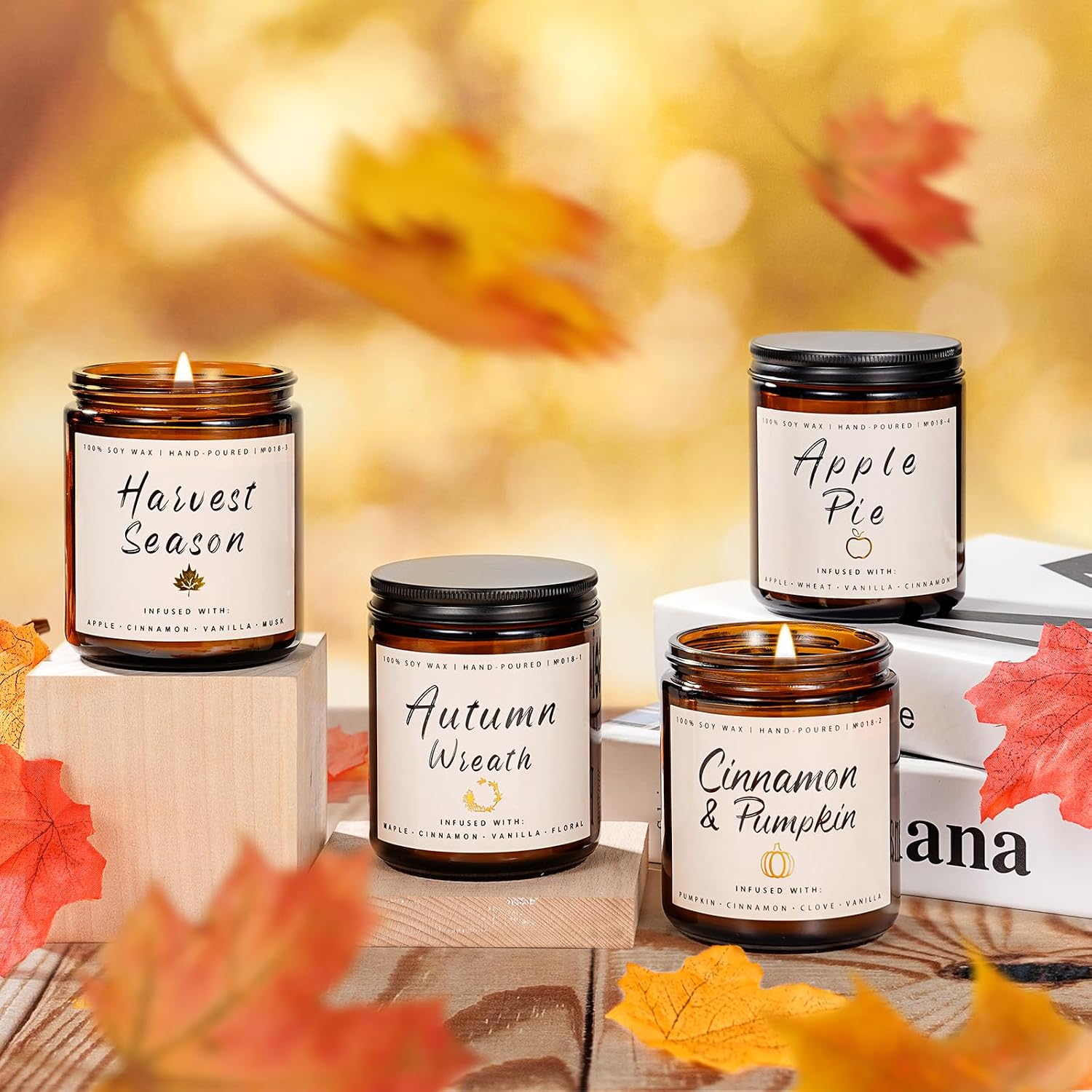 Thumbnail 4 de Auelife Fall Candle Set 4-Pack scented candles 🕯