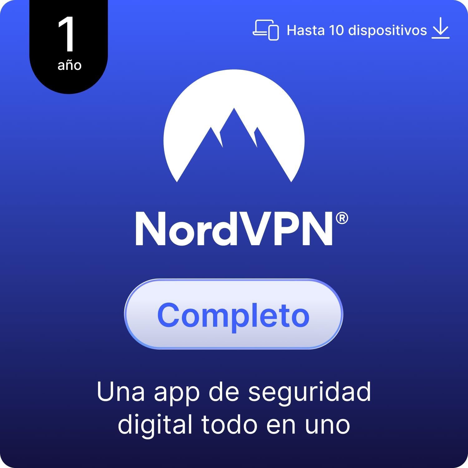 NordVPN Completo 1 año: VPN y ciberseguridad