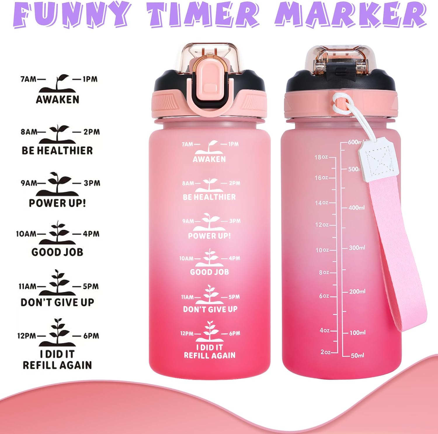 Detalle 1 de SUPPRUI Kids Water Bottle 600ml