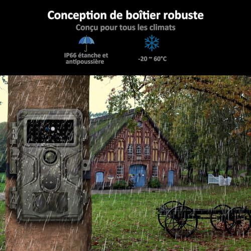 Thumbnail 6 de GardePro A3S Camera de Chasse : 64 MP et 1296P H.264 pour l’observation nocturne
