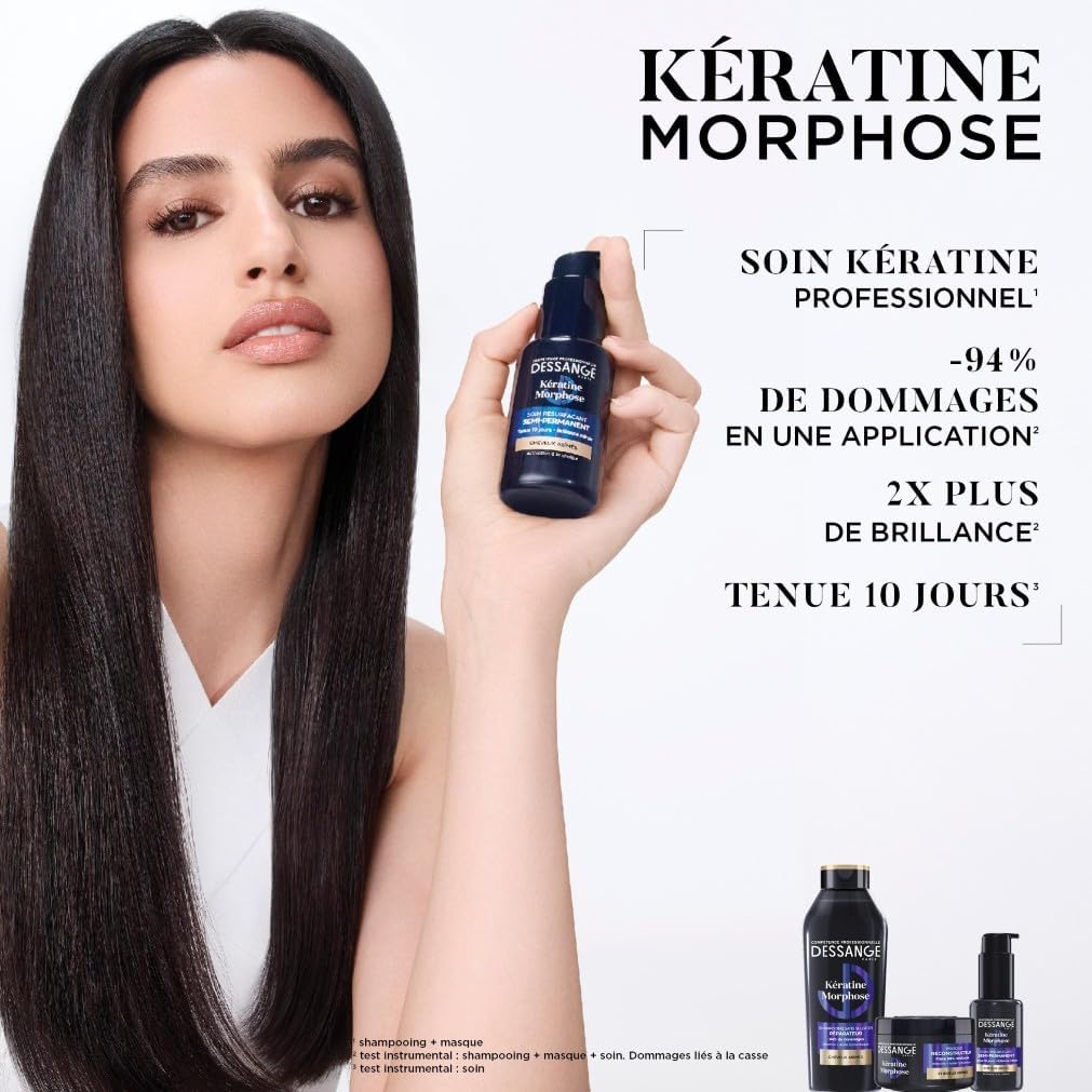 Thumbnail 6 de DESSANGE Routine Cheveux Réparatrice & Morphose – Shampoing 280 ml + Masque 280 ml + Soin Sans Rinçage 50 ml