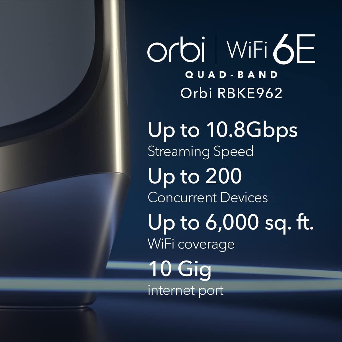 Detalle 2 de NETGEAR Orbi RBKE962 10.8Gbps mesh
