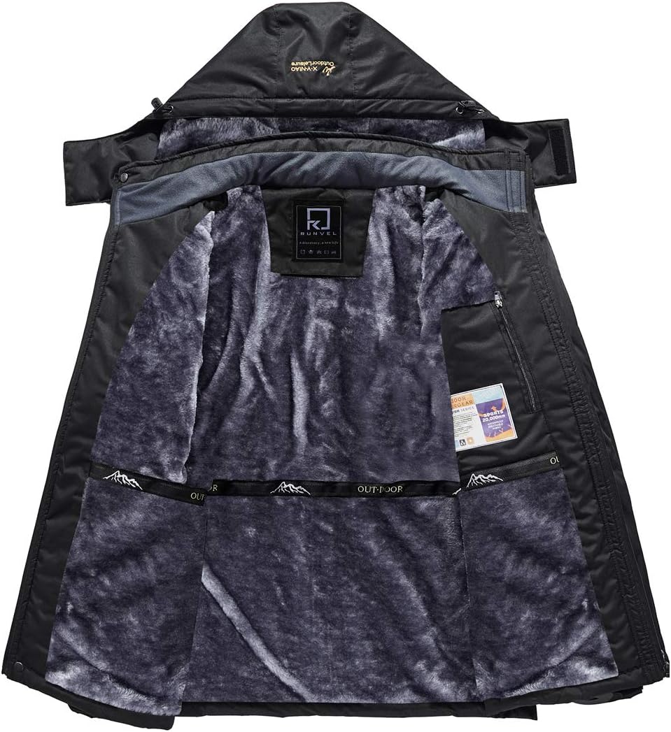 Detalle 2 de R RUNVEL Men’s Waterproof Fleece Jacket 1