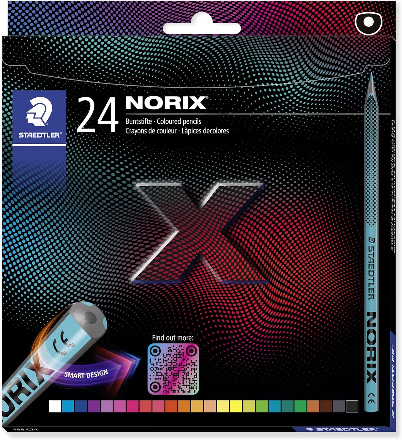 STAEDTLER NORIX 24 crayons de couleur ✏️