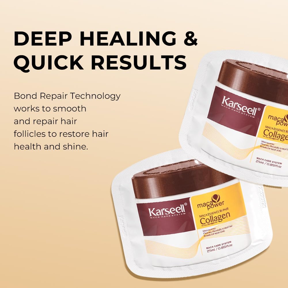 Thumbnail 2 de Karseell Collagen Masque Cheveux – Réparation Intense (25 ml) pour cheveux secs et abîmés