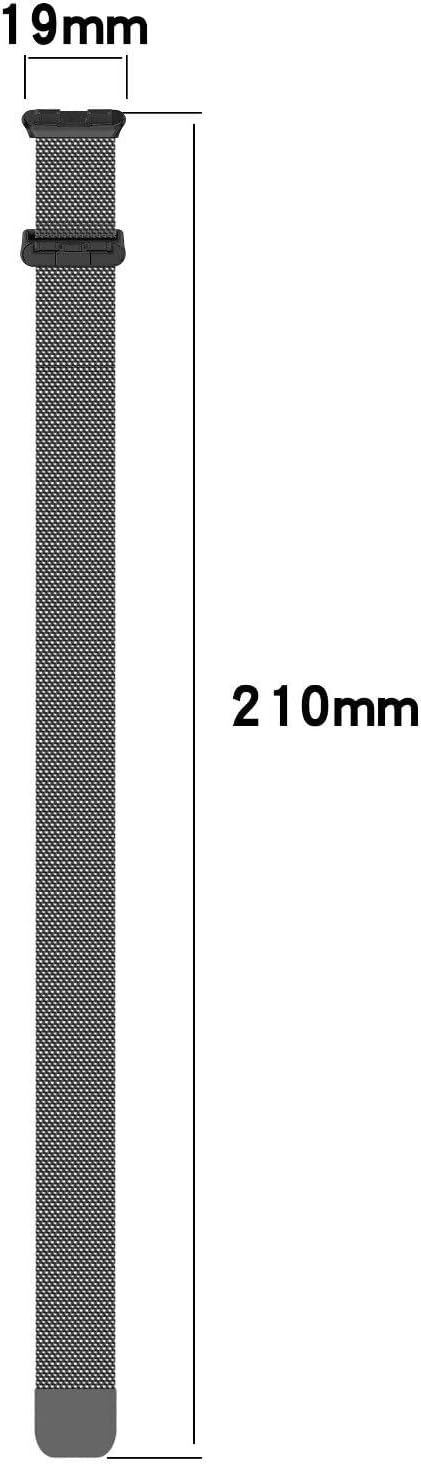 Detalle de Panda Bobo Milanese Stainless Steel Strap for Huawei Band 8/9/10