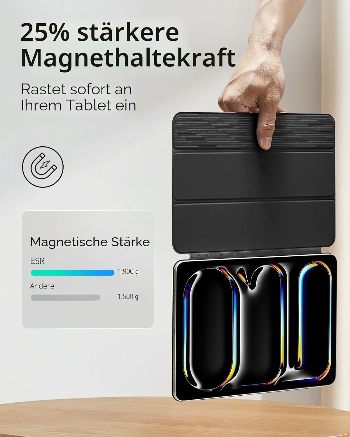 Detalle 2 de ESR iPad Pro 13 Zoll Hülle M5/M4