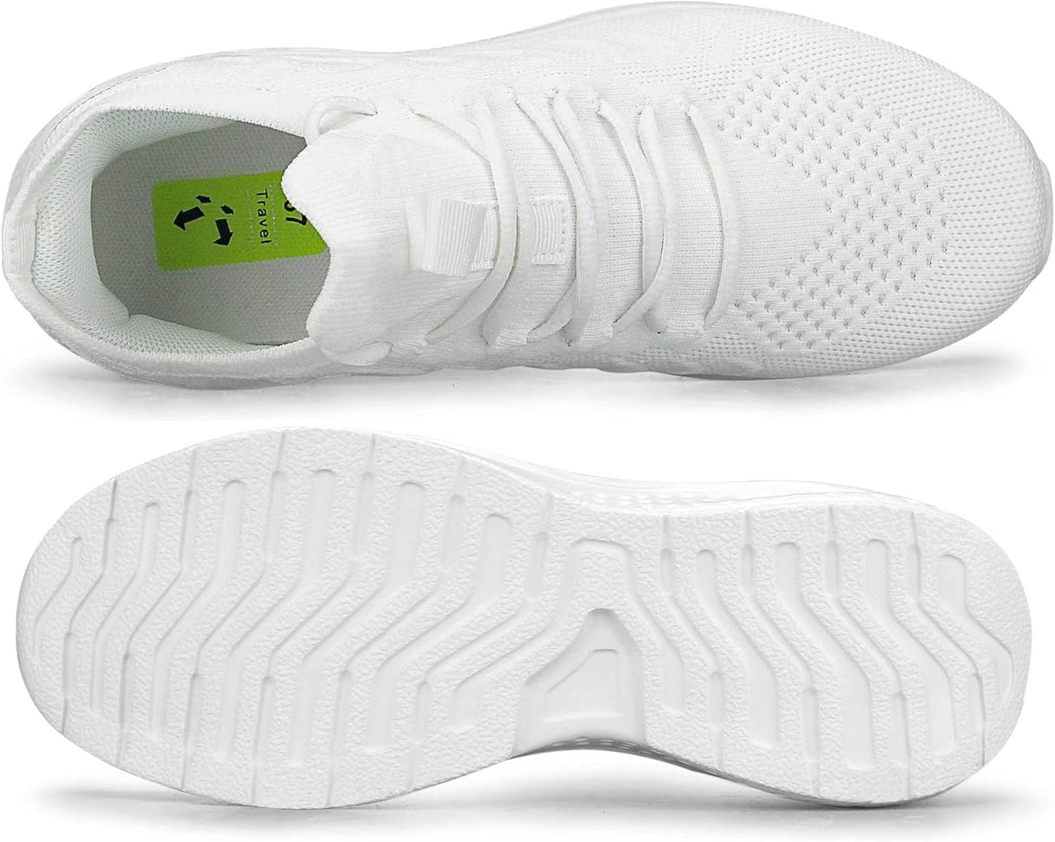 Thumbnail 4 de Giniros sneakers da donna in mesh con memory foam e suola EVA (slip-on e lacci)