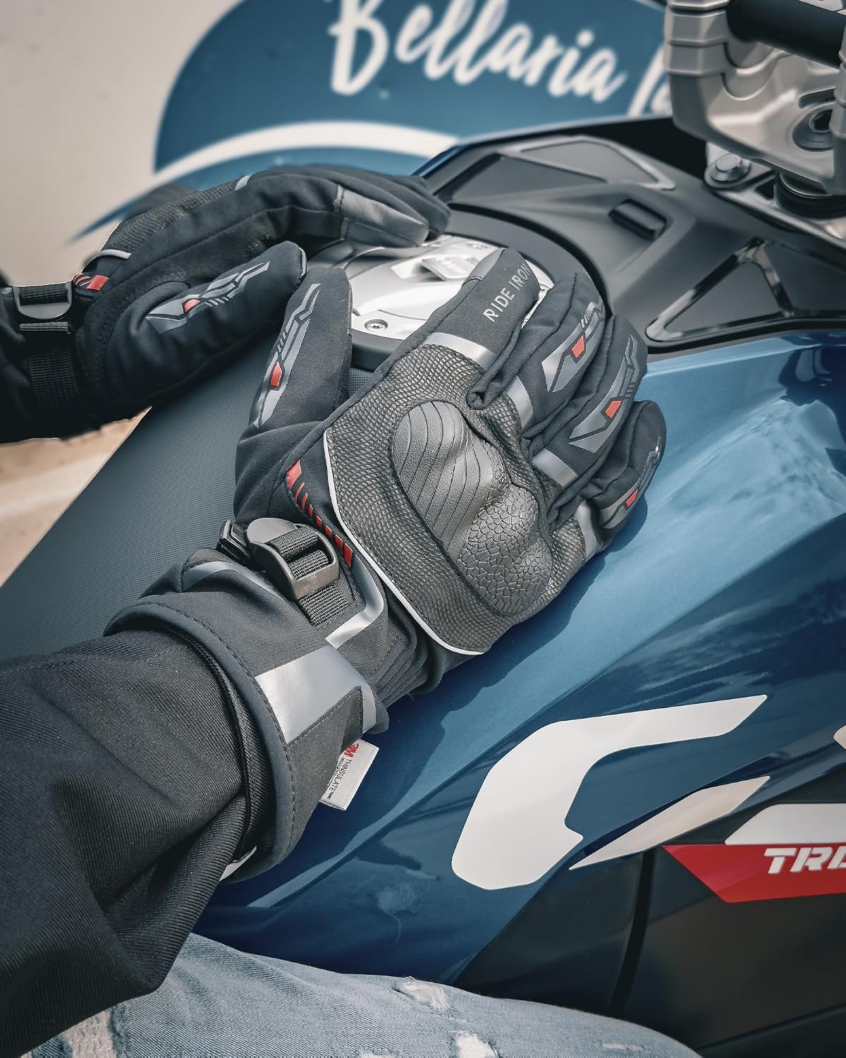 Detalle 2 de RIDEIRON Guantes Moto Invierno táctiles