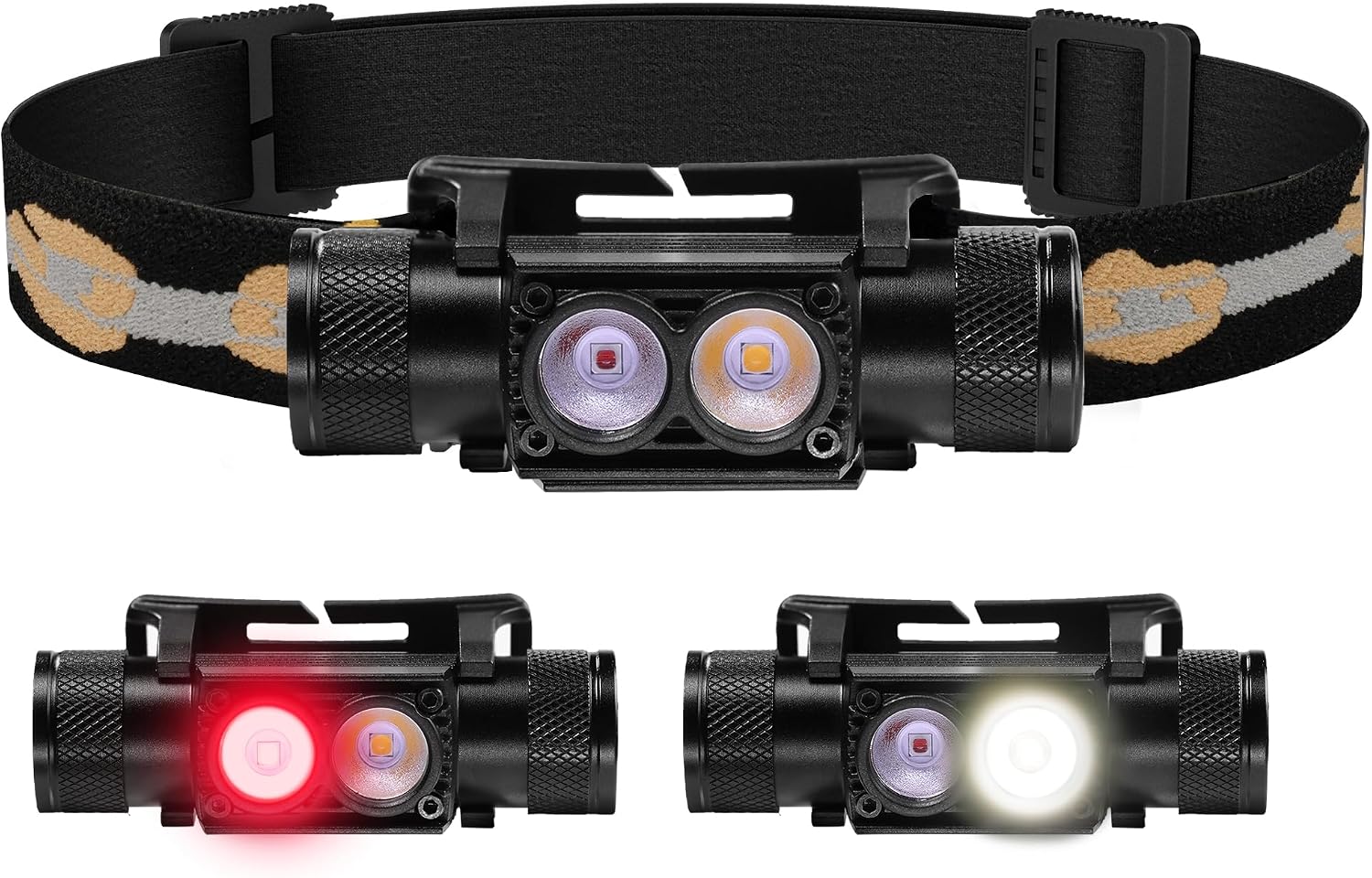 Detalle de Sofirn D25LR/H25LR linterna frontal 660nm