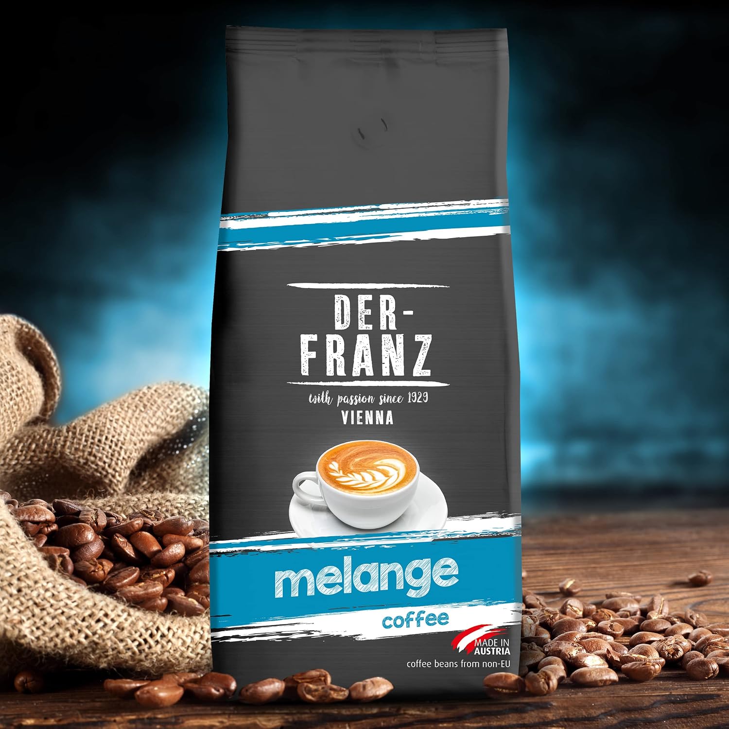 Detalle 2 de Der-Franz Melange Kaffee 100% Arabica 4x1000 g