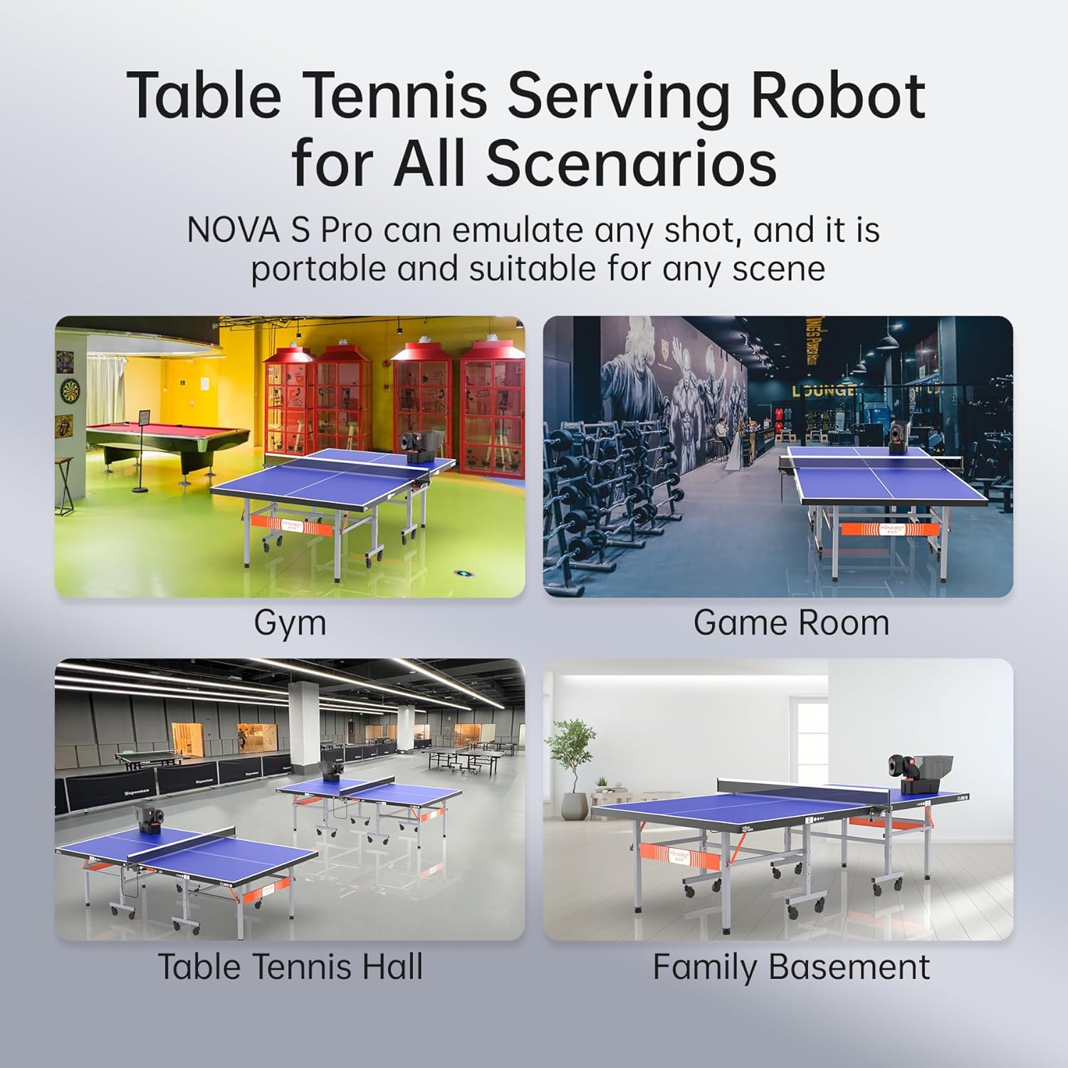 Detalle 2 de PongBot Tischtennisroboter mit 264 Übungsbohrern