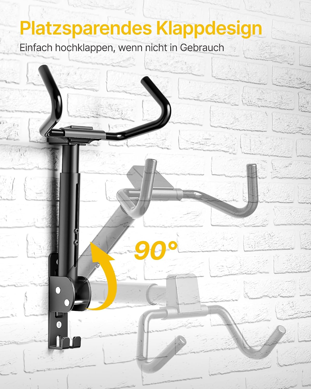 Thumbnail 4 de monTEK Fahrrad-Wandhalterung 30 kg Tragfähigkeit