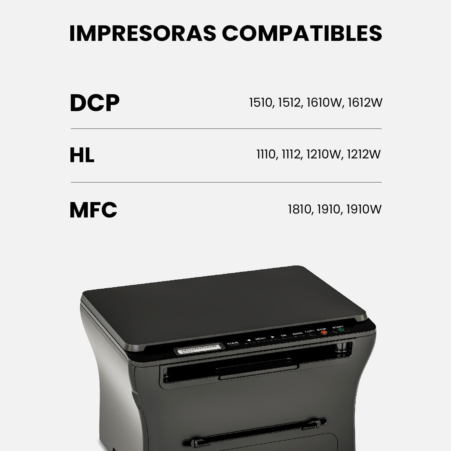 Detalle 2 de Toner Pack TN1050 Compatible Brother DCP-HL (2 unidades) 🖨