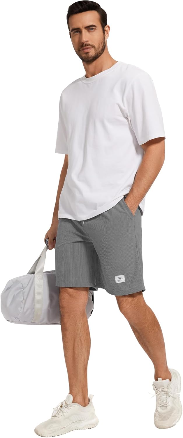Thumbnail 3 de LVCBL Herren Shorts aus Corduroy mit Kordelbund – kurze Sommerhose mit Taschen