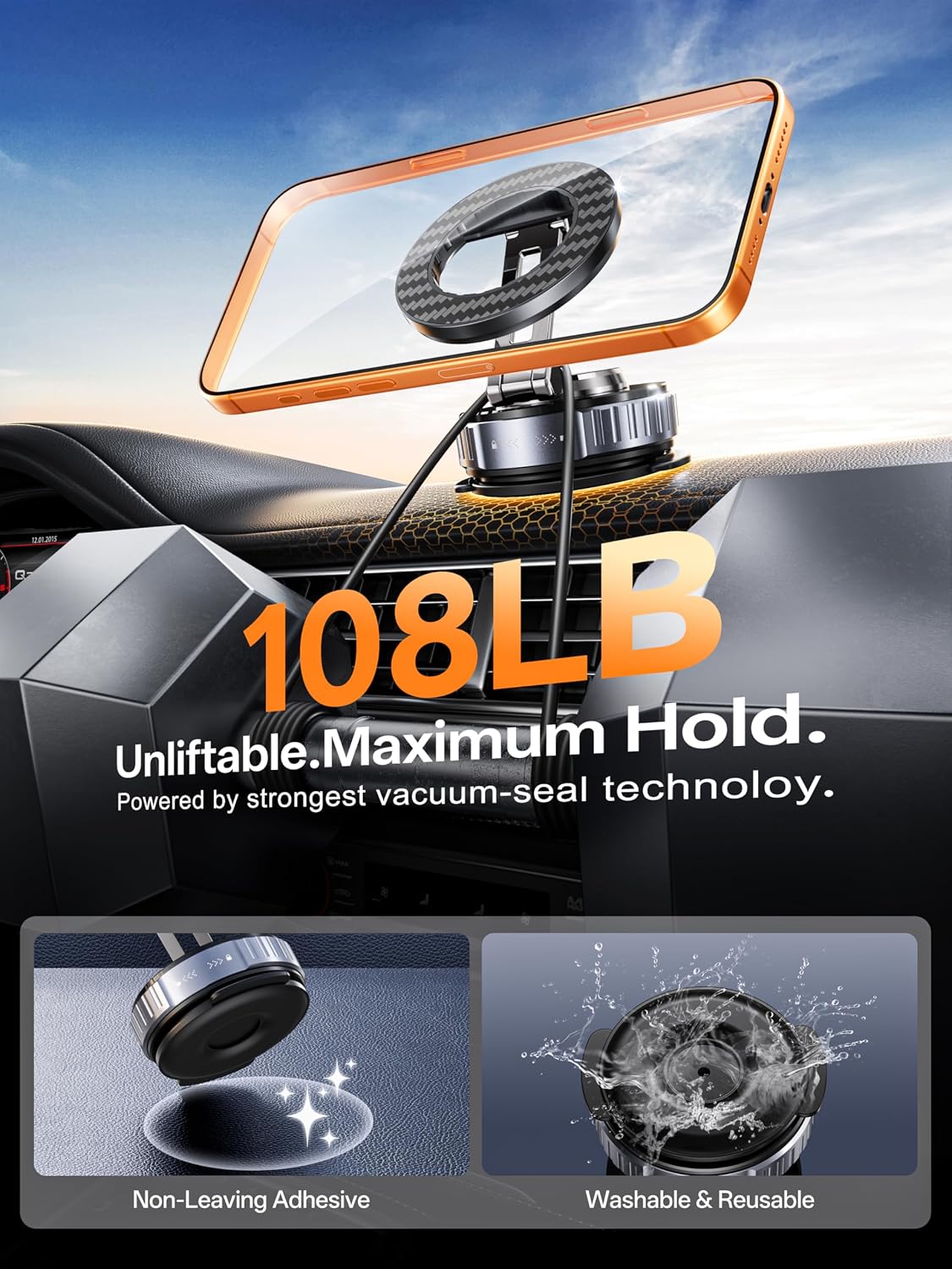 Detalle de snanlen 2026 Car Phone Holder 108 lbs
