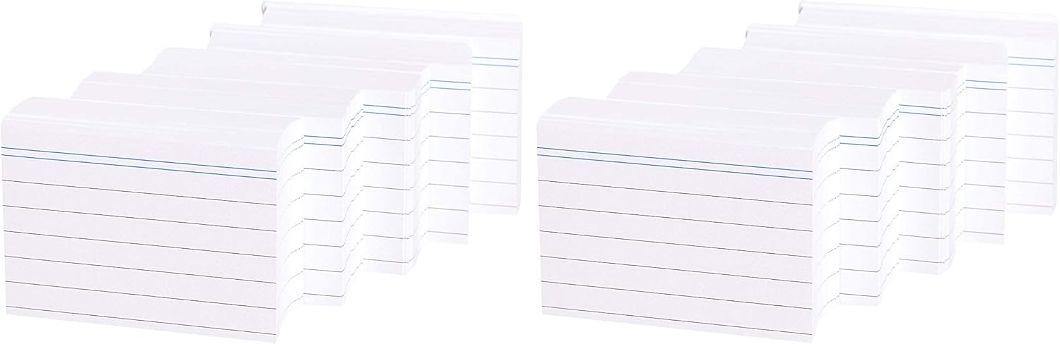 Thumbnail 1 de AmazonBasics A8 Ruled Index Cards 1000 pack 📝