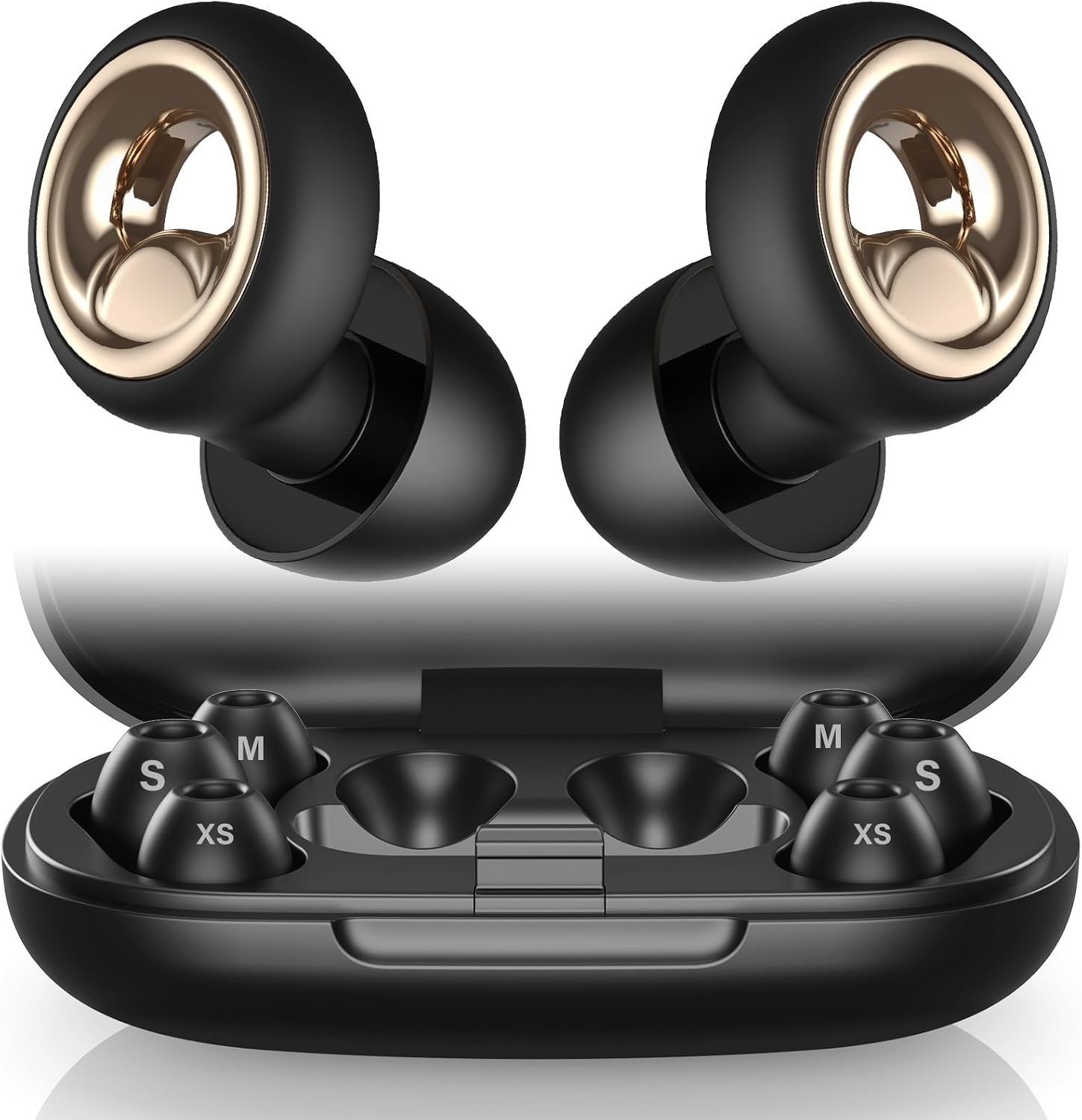 Vosaf Ear Plugs for Sleeping: 60dB Silicone Noise Canceling with 8 Tips