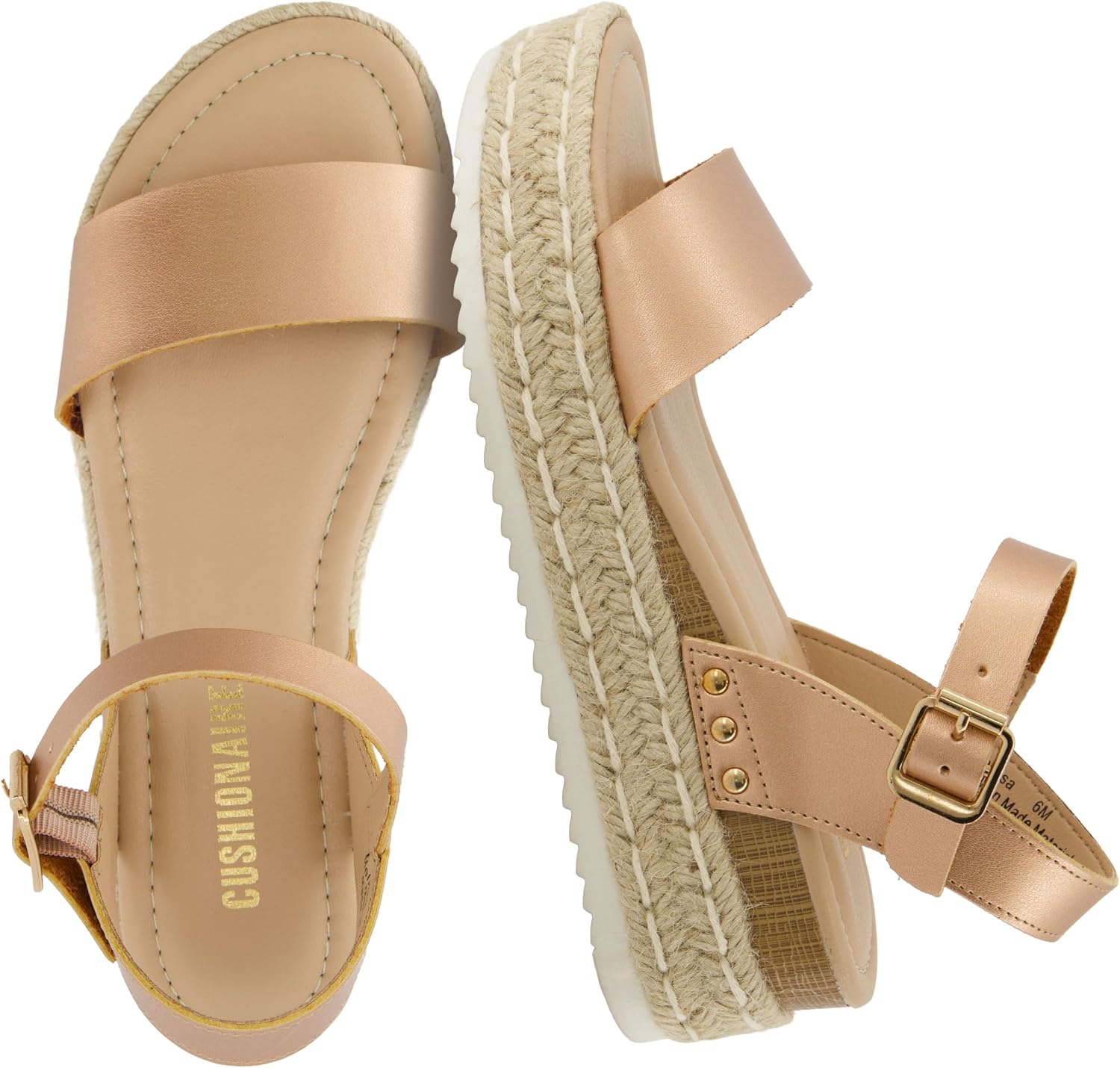 Detalle de CUSHIONAIRE Melissa Espadrille Platform Sandals for Women