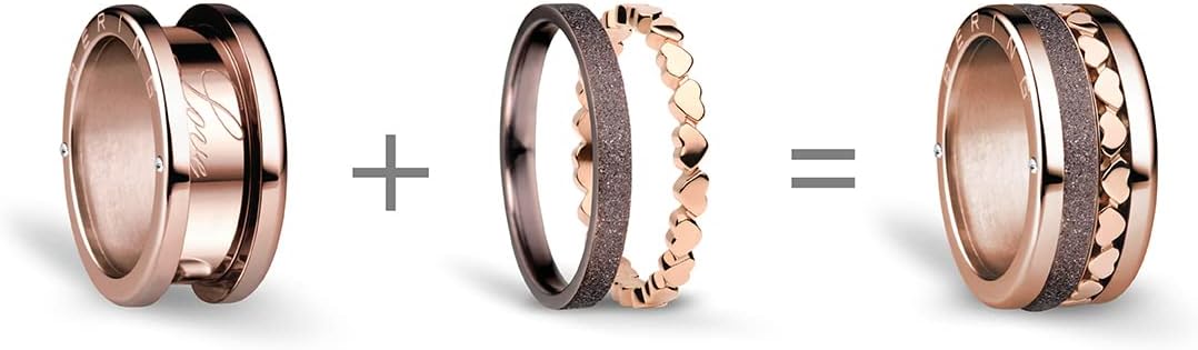 Thumbnail 1 de BERING Arctic Symphony Collection Spree - Anello da donna in acciaio inox finitura rosa dorato