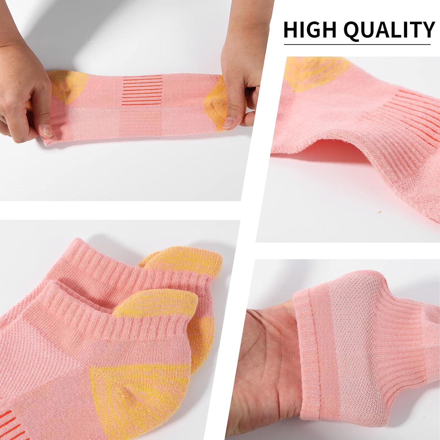 Thumbnail 1 de BUDERMMY Trainer Socks for Women (6 Pairs) – Cushioned Breathable Ankle Sports Socks