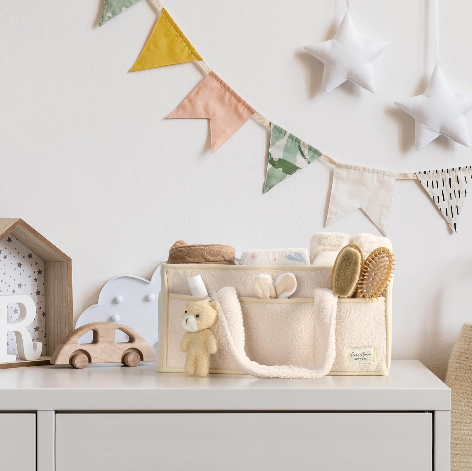 Thumbnail 5 de PeraBella Baby Diaper Caddy Organizer with Handle (Portable Diaper Storage Basket)