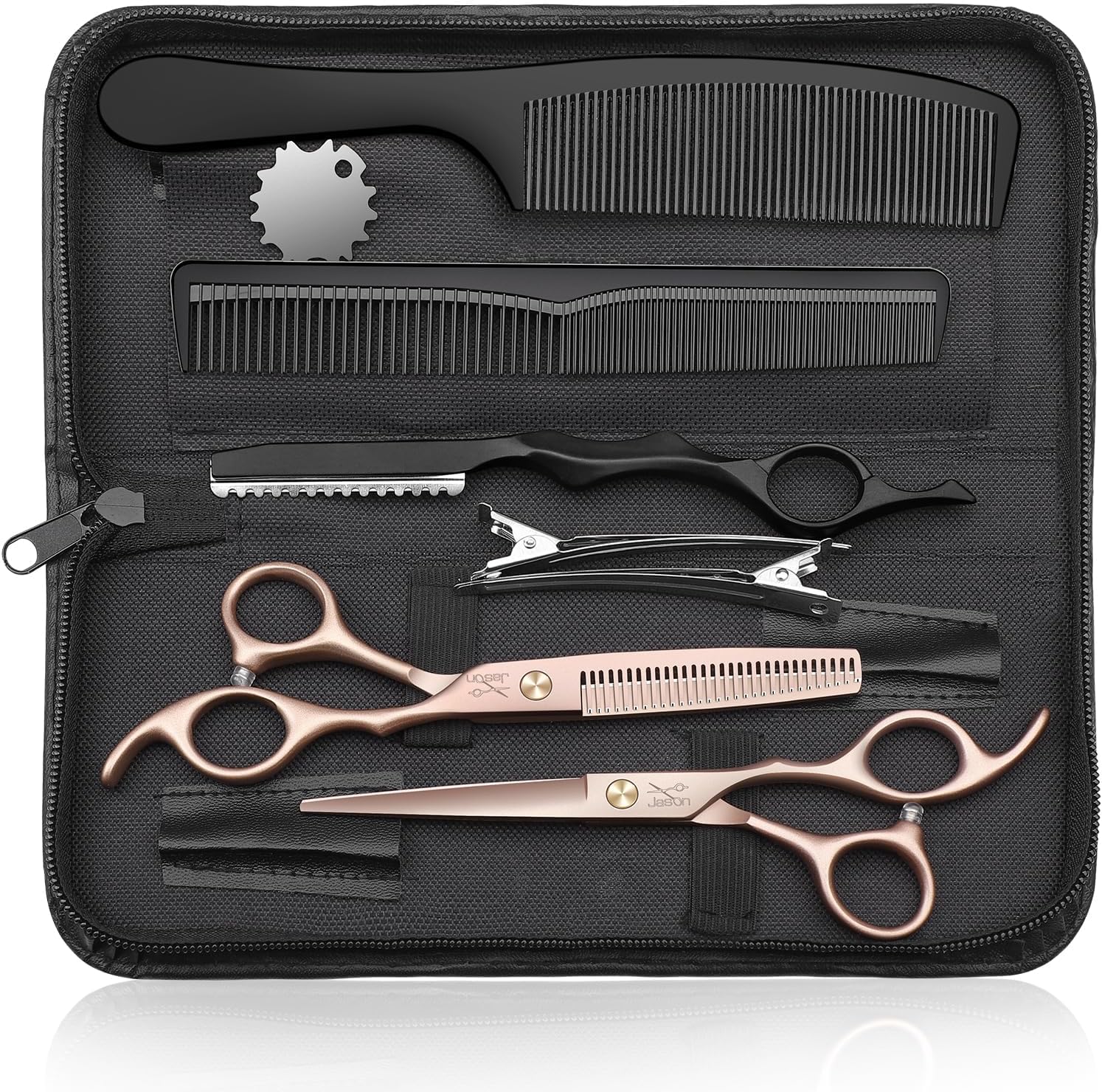 JASON Tijeras de Peluquería 6.5" Oro rosa