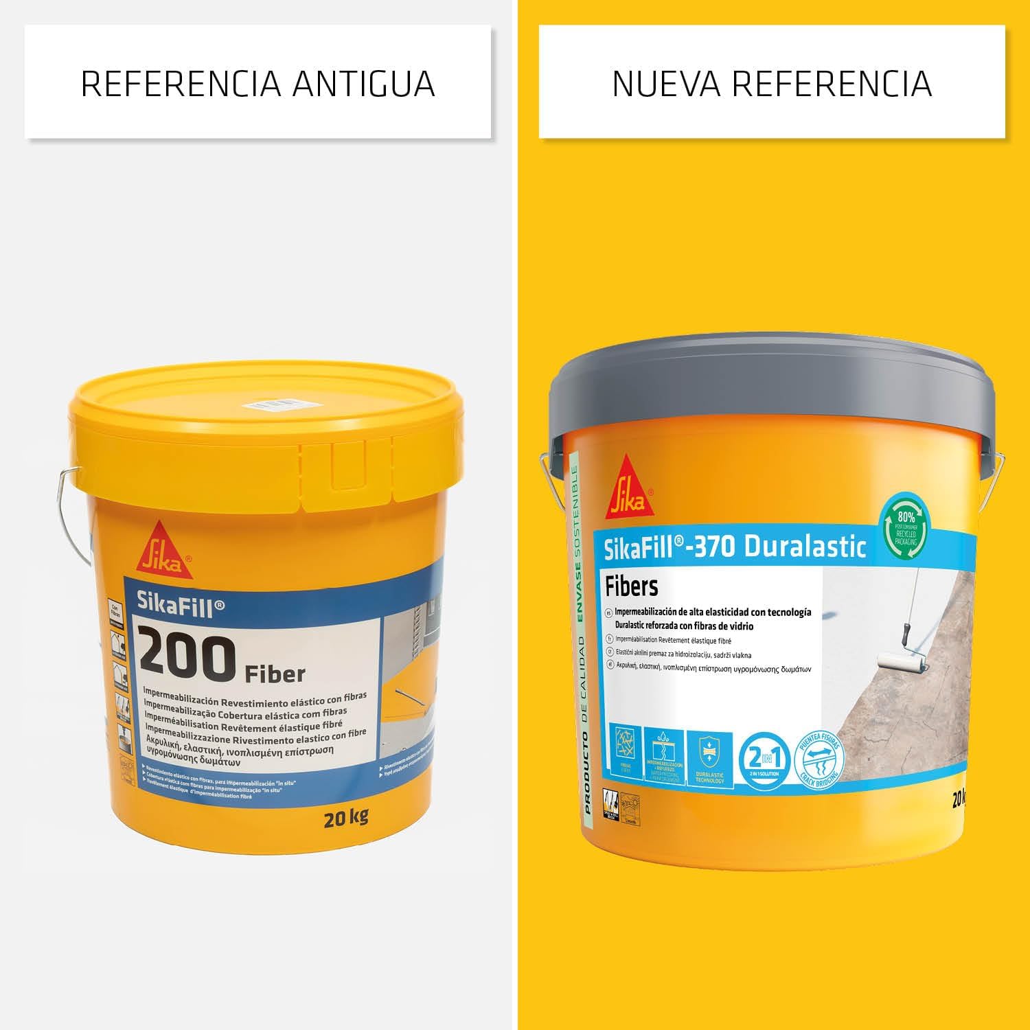 Detalle 2 de SIKA SikaFill 370 Fibers - Impermeabilización con fibras 🏠