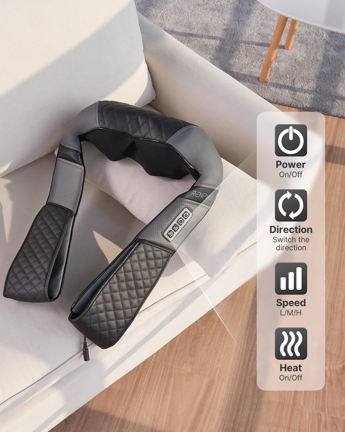 Thumbnail 5 de RENPHO Neck Massager with Heat and Shiatsu massage
