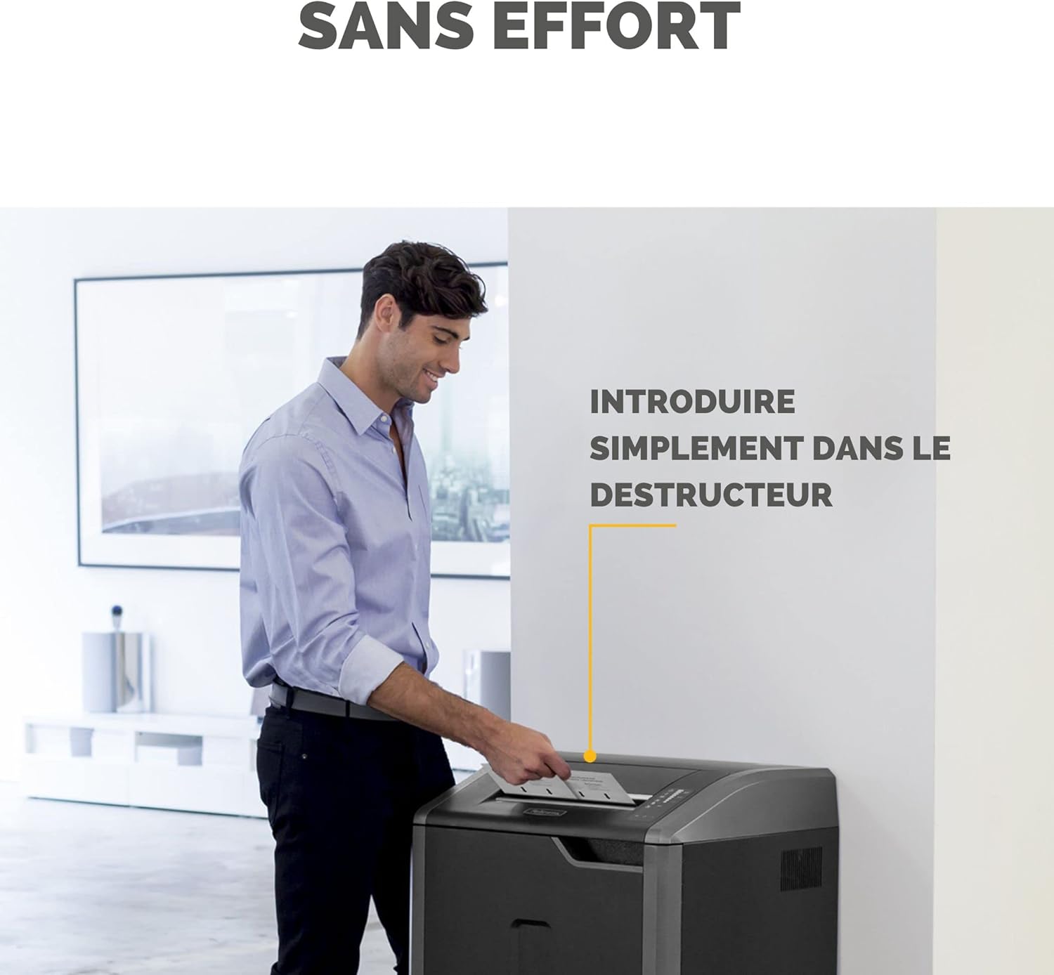 Detalle de Fellowes Lot de 10 feuilles lubrifiantes pour destructeur de documents (4025601) – performance et réduction des bourrages