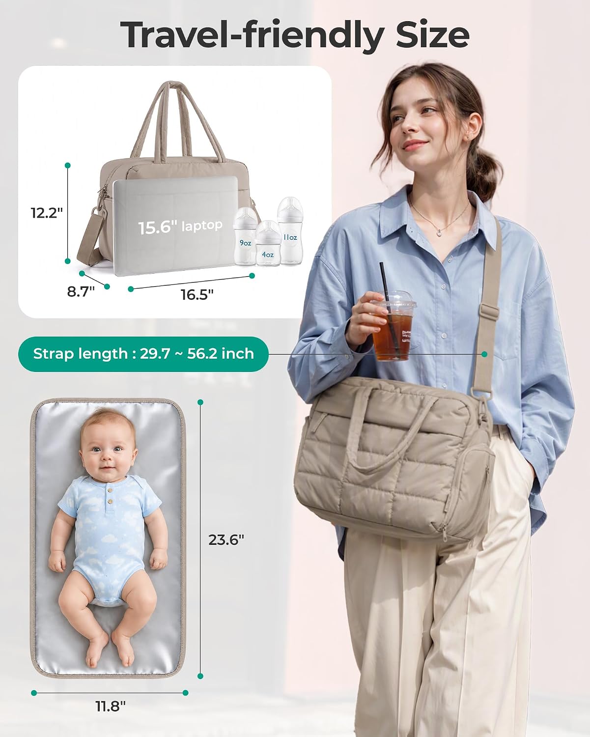 Detalle 2 de BAGSMART Diaper Bag Tote