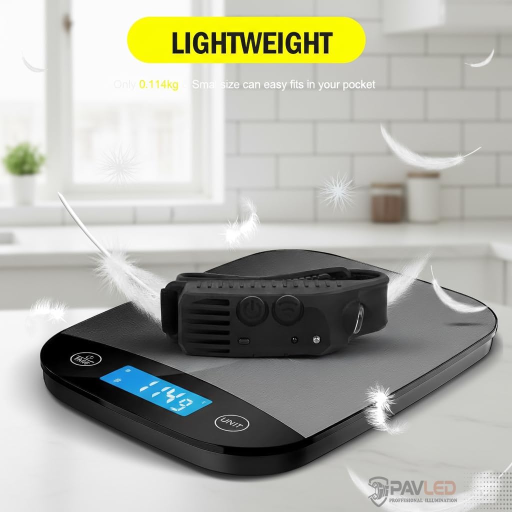 Detalle 2 de PAVLED Head Torch Rechargeable 230° view 🔦