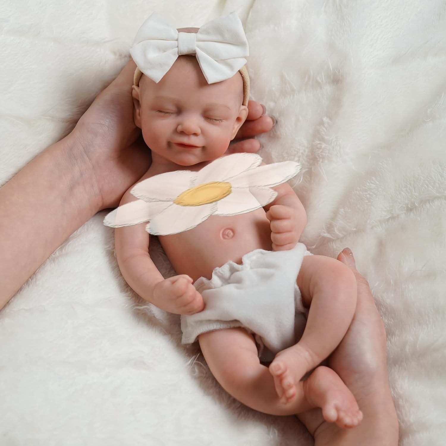 Detalle de BABESIDE Full Body Silicone Reborn Baby Doll – 12 Inch, 3 lb, Realistic Newborn Feel