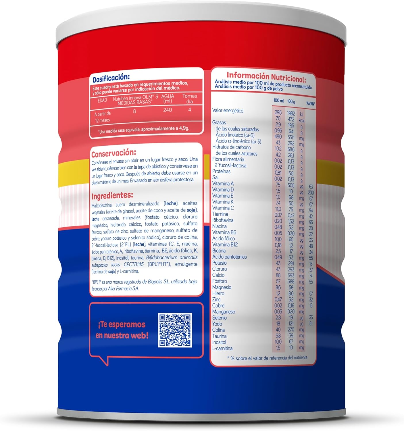 Detalle 2 de Nutribén Innova 3 Leche en Polvo Bebé 1kg