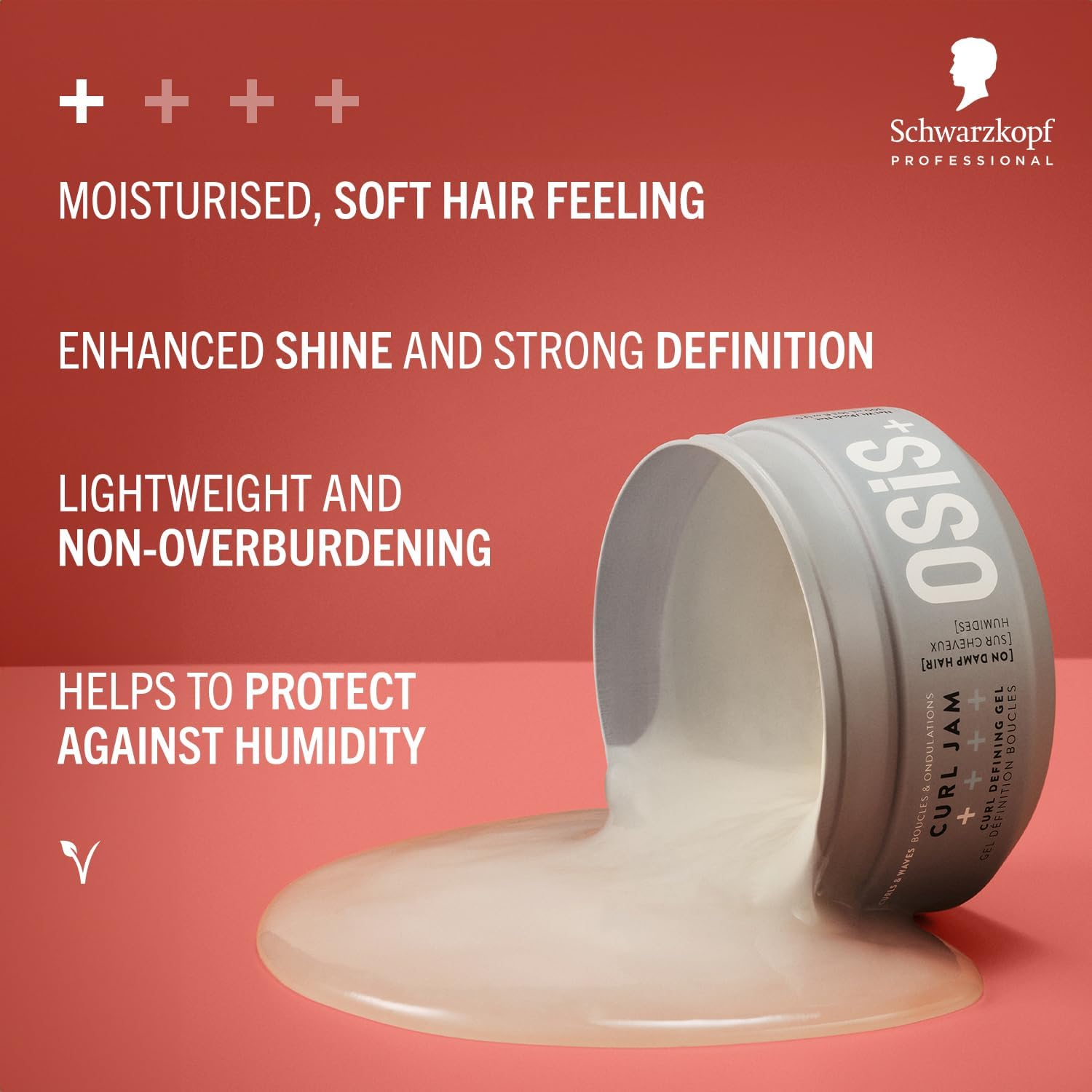 Thumbnail 3 de Schwarzkopf Professional OSiS Curl Jam Gel for Natural Curls & Coils (300 ml) – light hold anti-humidity