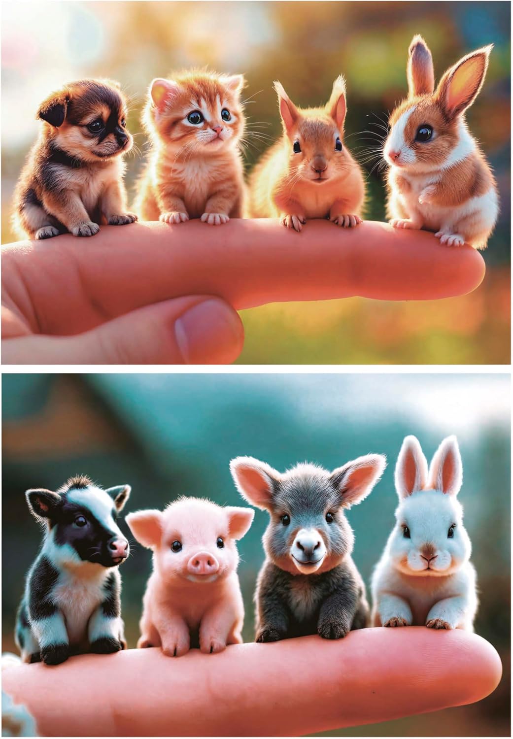 Thumbnail 1 de Lot de 2 puzzles enfants Educa (20 pièces chacun) Bébés Animaux