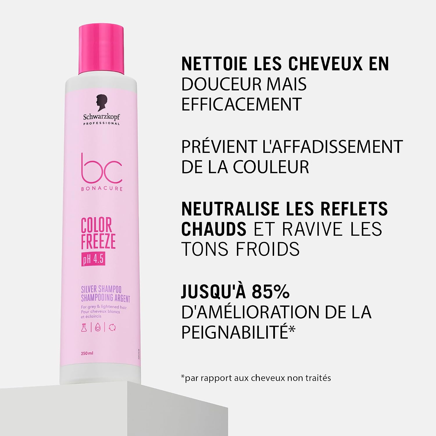 Thumbnail 2 de Schwarzkopf Professional Bonacure Color Freeze Silver Shampoo – Cheveux Blonds Gris et éclaircis