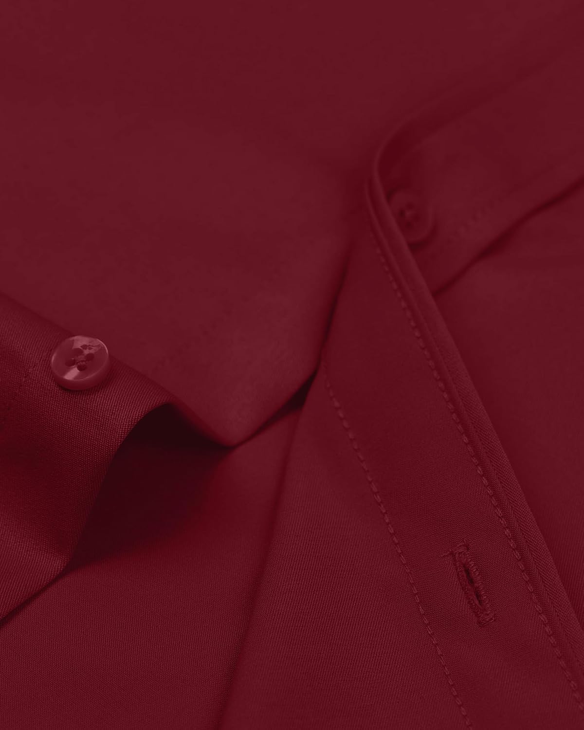 Detalle 2 de Alimens & Gentle Men’s Long Sleeve Wrinkle-Free Stretch Dress Shirt with Pocket