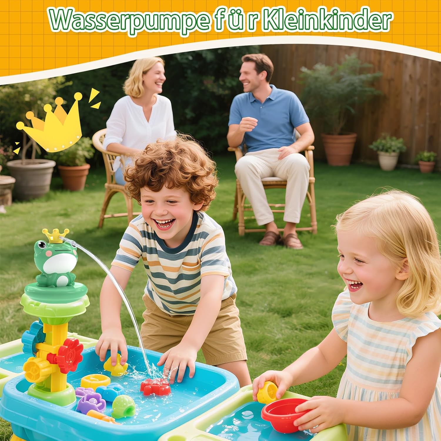 Detalle 2 de weirtoya Wasserpumpe für Wasserspieltisch Kleinkinder – kabellose 3,7-V Spielpumpe mit Magnetmontage