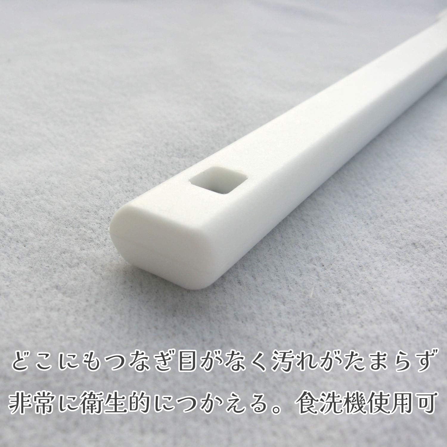 Detalle 2 de ナガオ 燕三条 小サイズ シリコンゴムヘラ ホワイト 一体成型・耐熱250度
