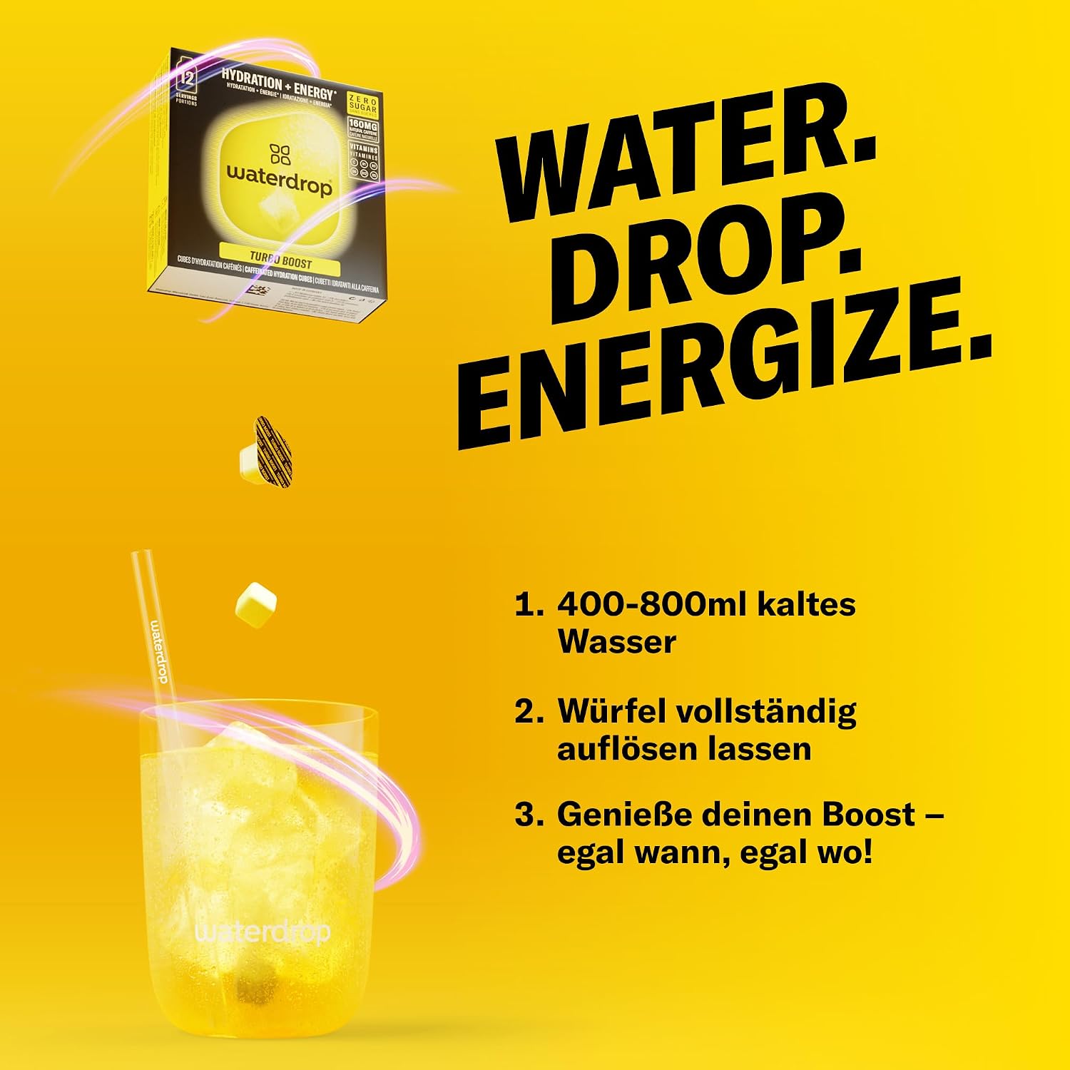 Thumbnail 4 de waterdrop Microenergy Turbo Boost 160 mg Koffein 🍬