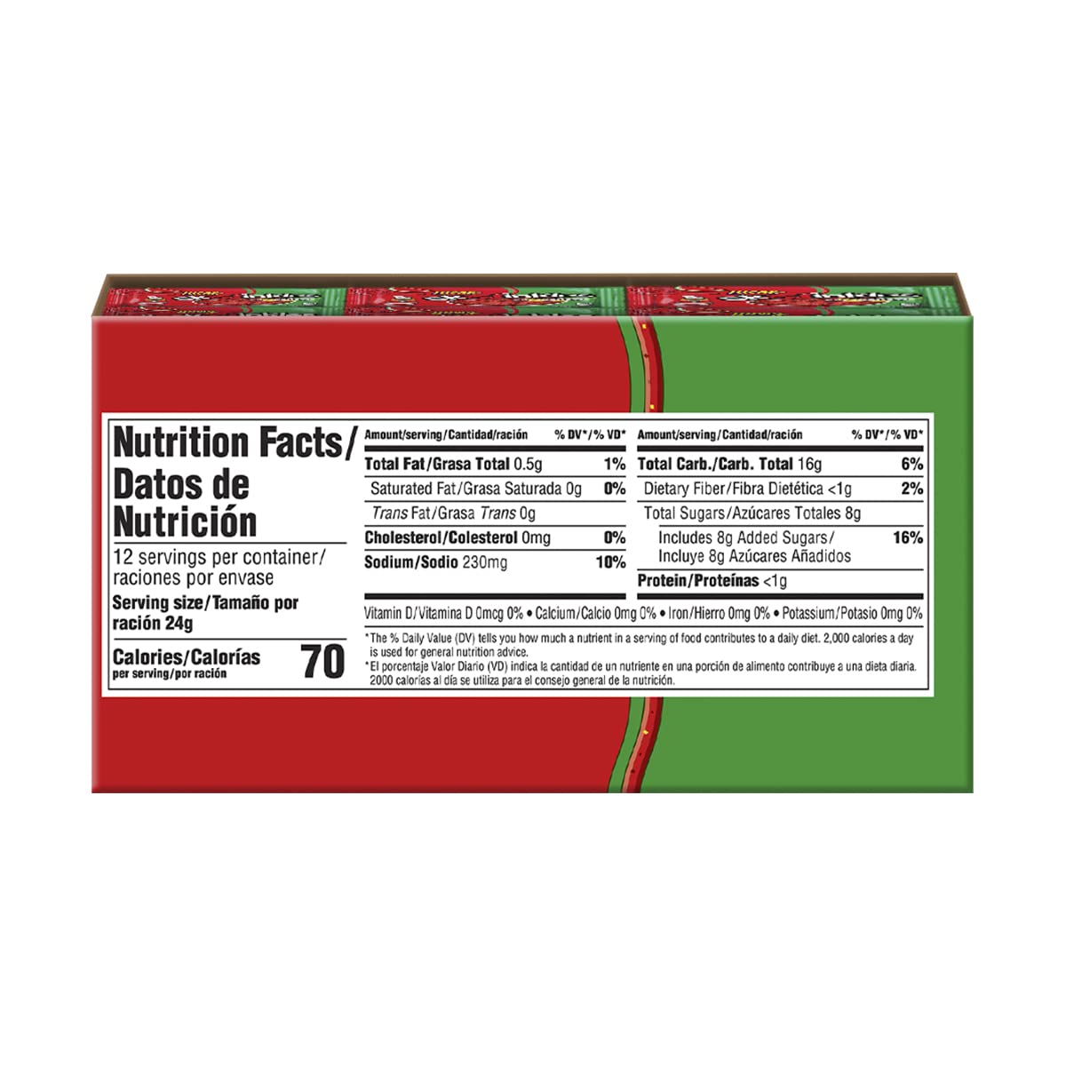 Detalle de Lucas Salsagheti Watermelon Candy Strips with Tamarind Sauce, 12 Pieces
