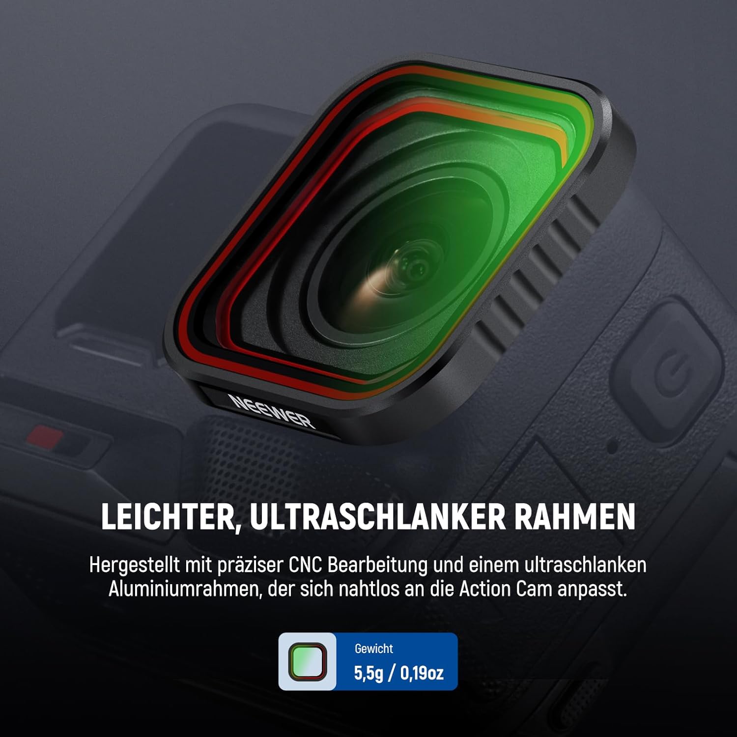 Thumbnail 5 de NEEWER UV-Filter für Insta360 Ace Pro & Ace Pro 2 (FL-C20) – Lens-Schutz für POV-Aufnahmen