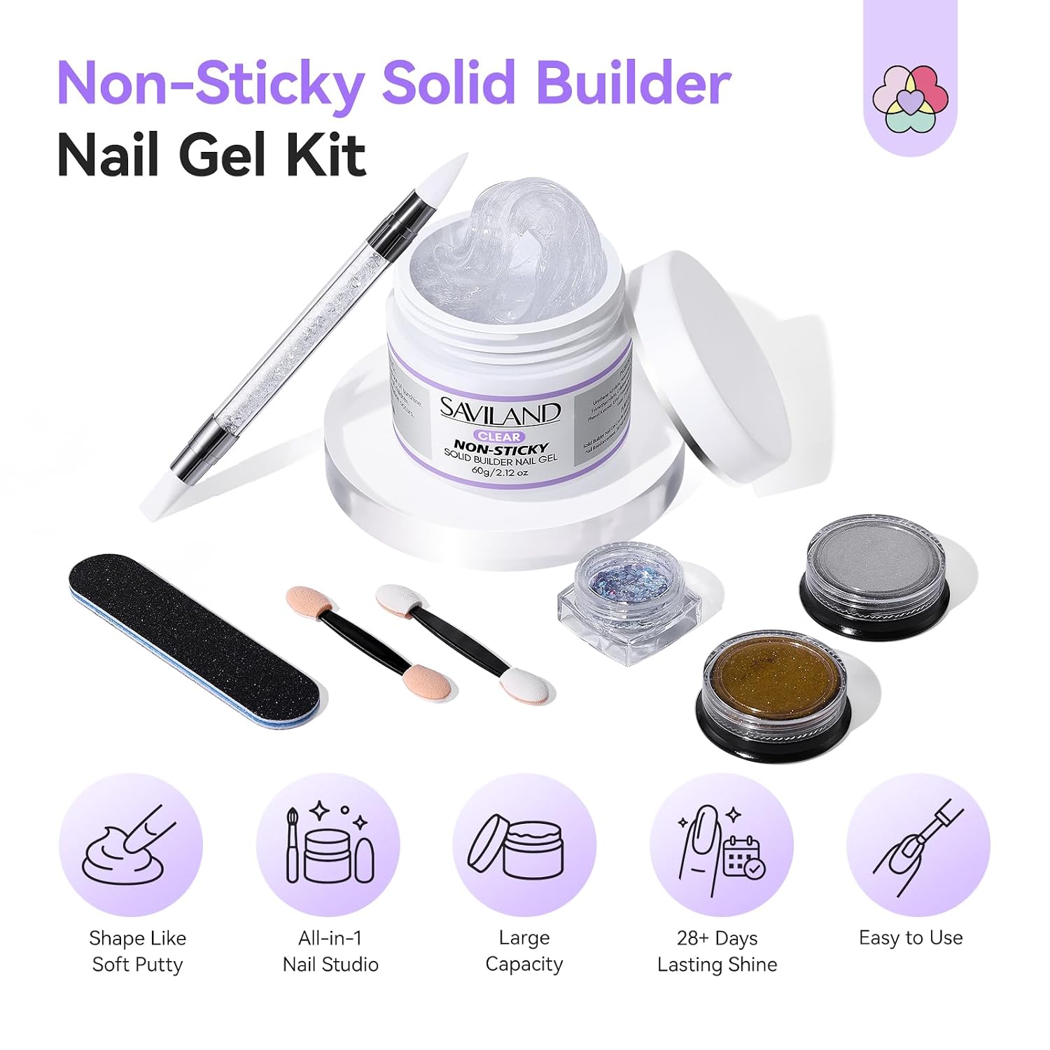 Thumbnail 3 de SAVILAND Solid Builder Nail Gel 60g Builder Gel 💅