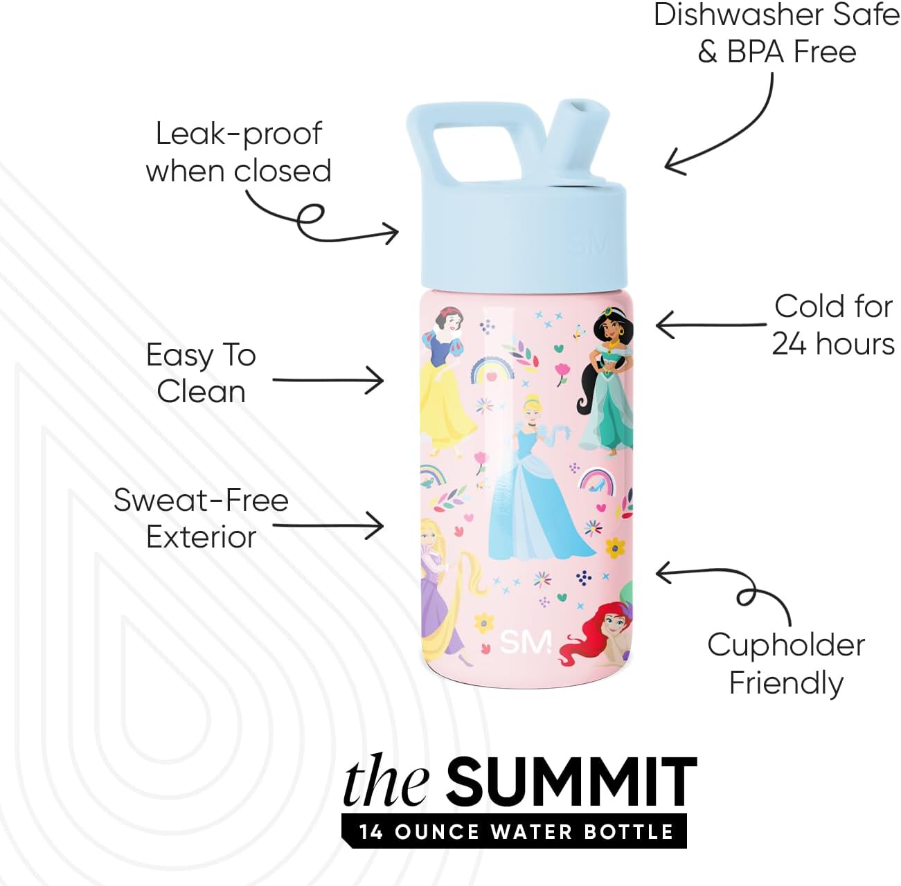 Thumbnail 1 de Simple Modern Kids Summit 14oz water bottle 🥤
