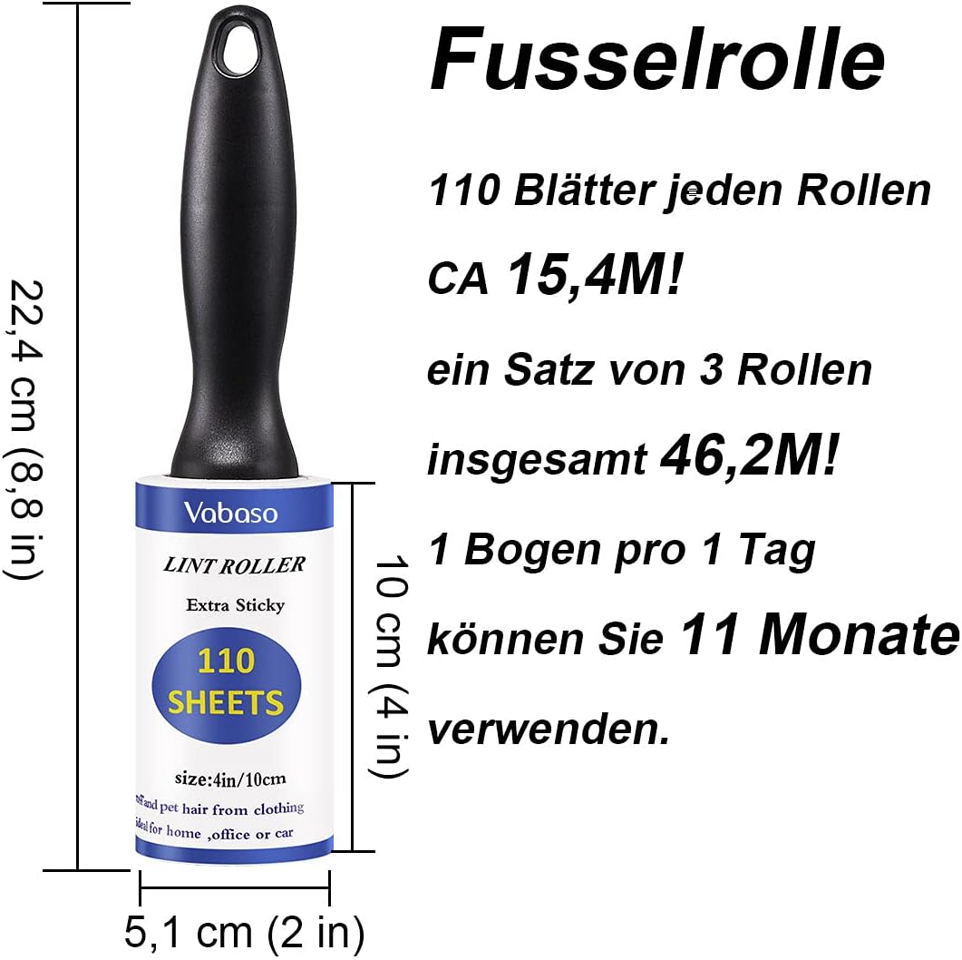 Thumbnail 1 de Vabaso Fusselrolle 330 Blätter 46,2m 🧹