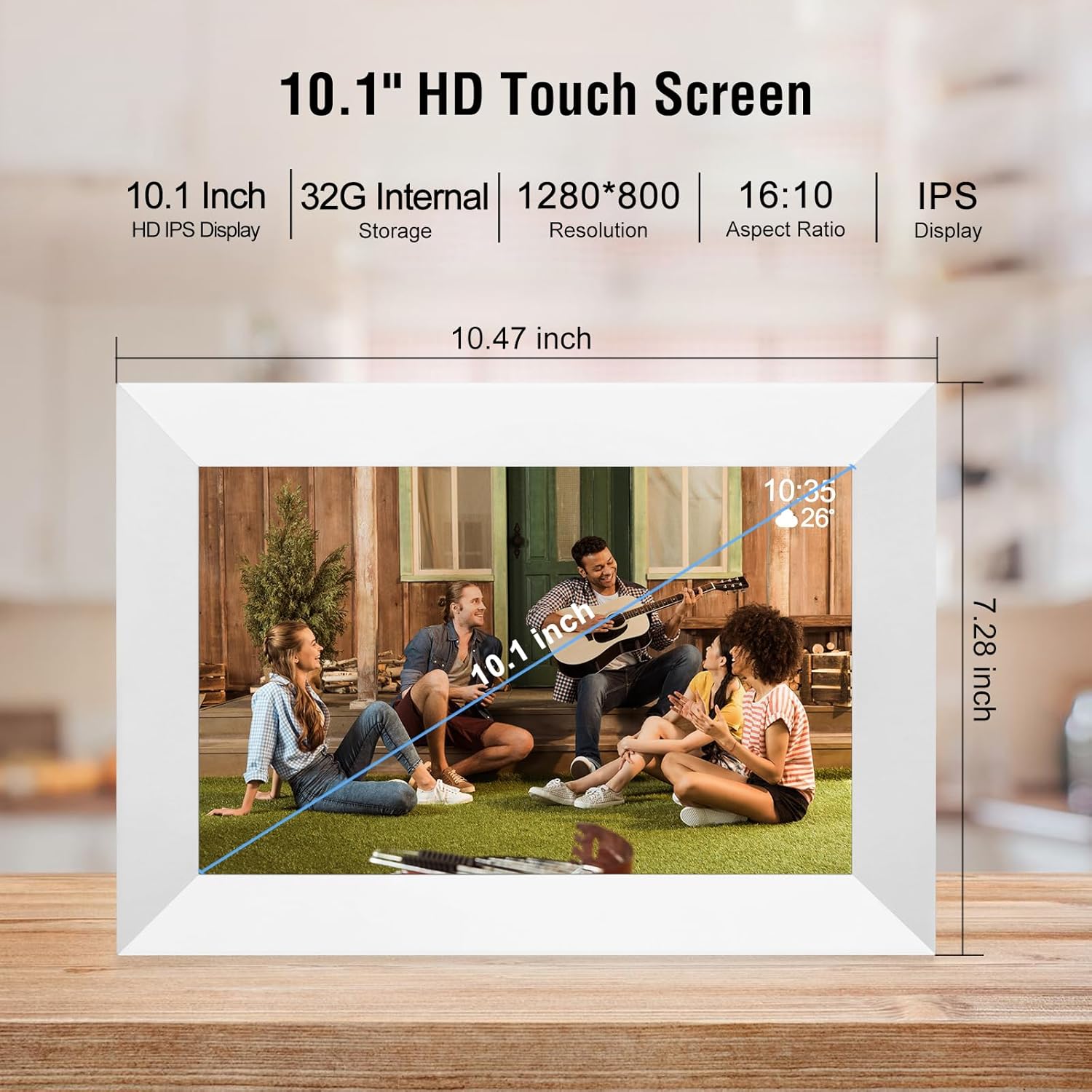 Thumbnail 1 de 10.1 Inch WiFi Digital Picture Frame