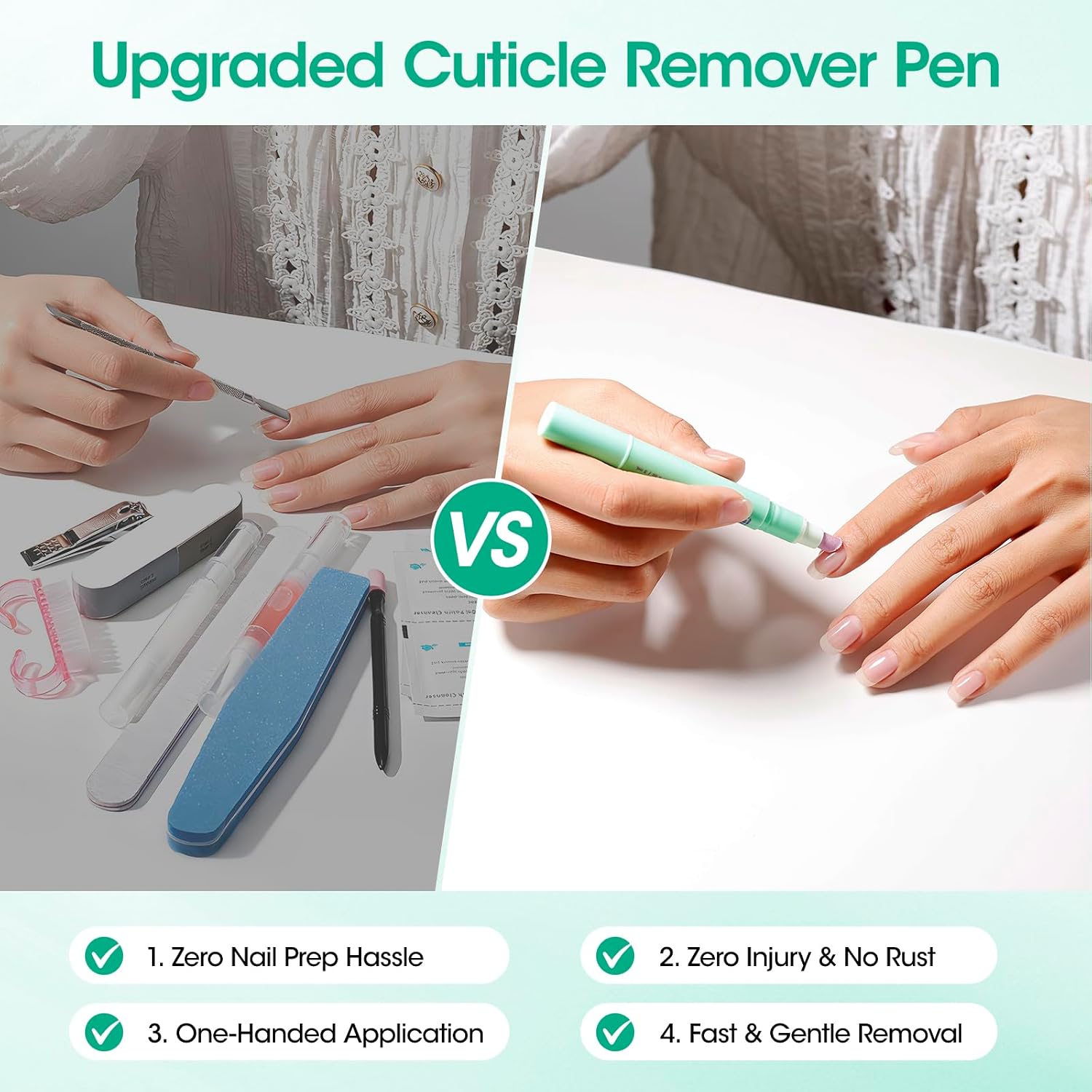 Detalle 2 de Gellen Cuticle Remover Pen with 3 mL Softener and Ceramic Tip