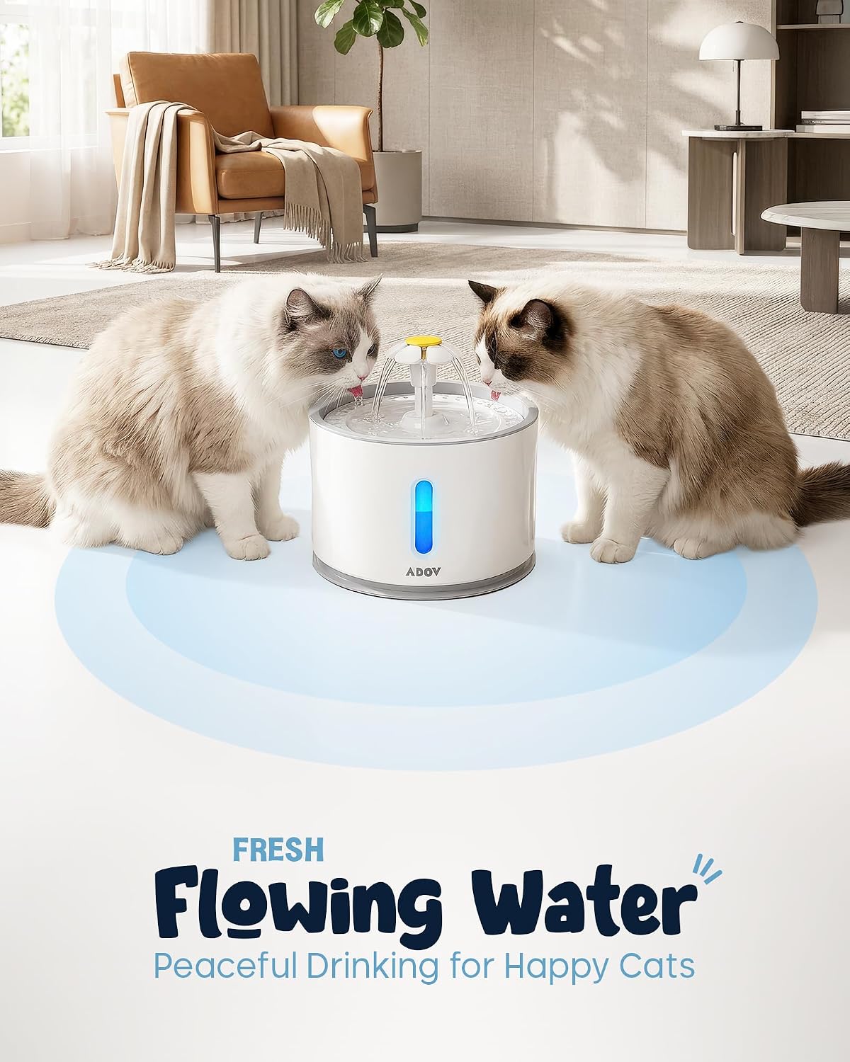 Thumbnail 4 de ADOV Cat Water Fountain 2.4L