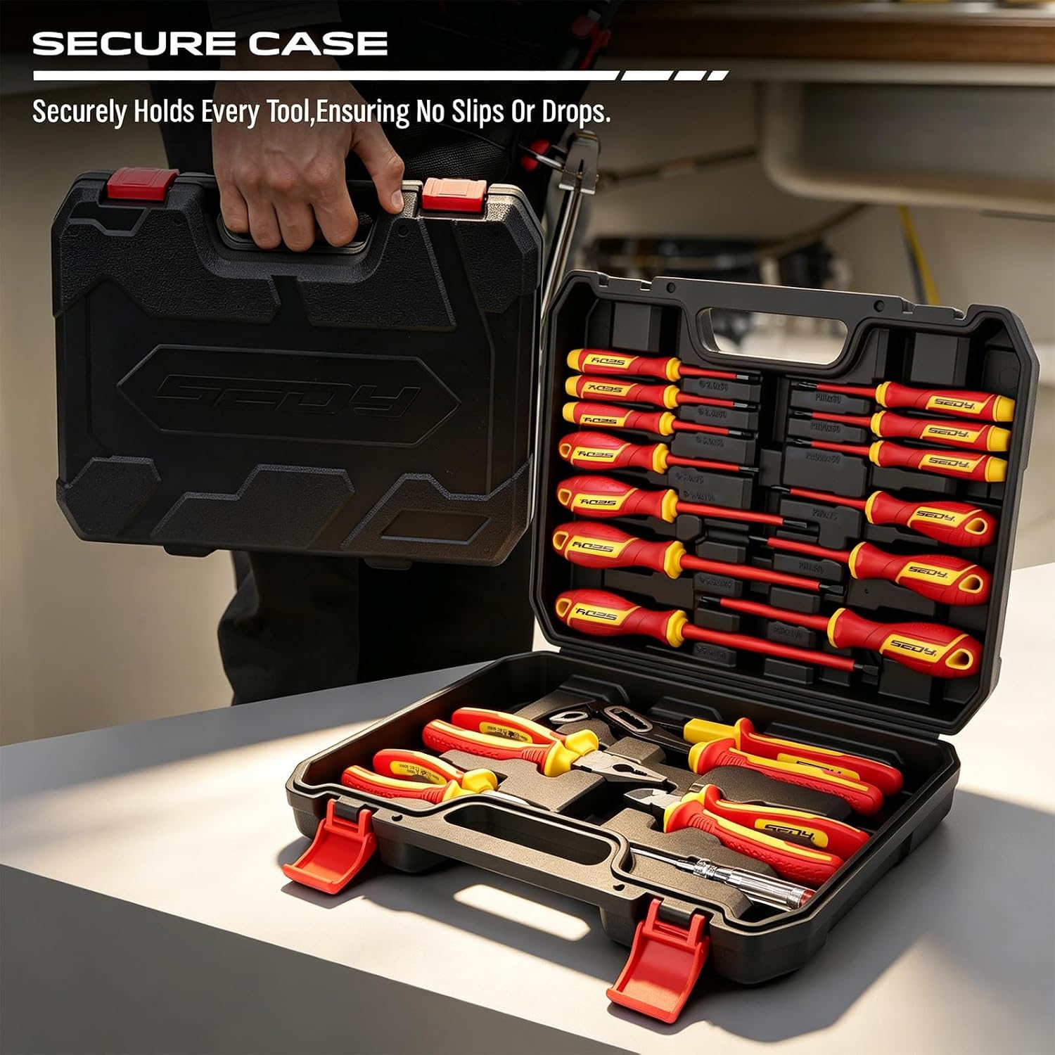 Thumbnail 6 de SEDY 87069 18-Piece Insulated Electrician Tool Set, VDE/GS, 1000V